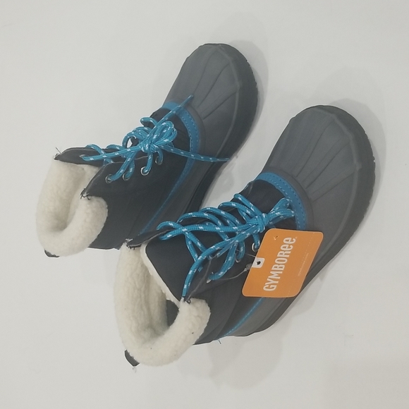 Gymboree Boys Duck Navy Blue Boots - Picture 2 of 6